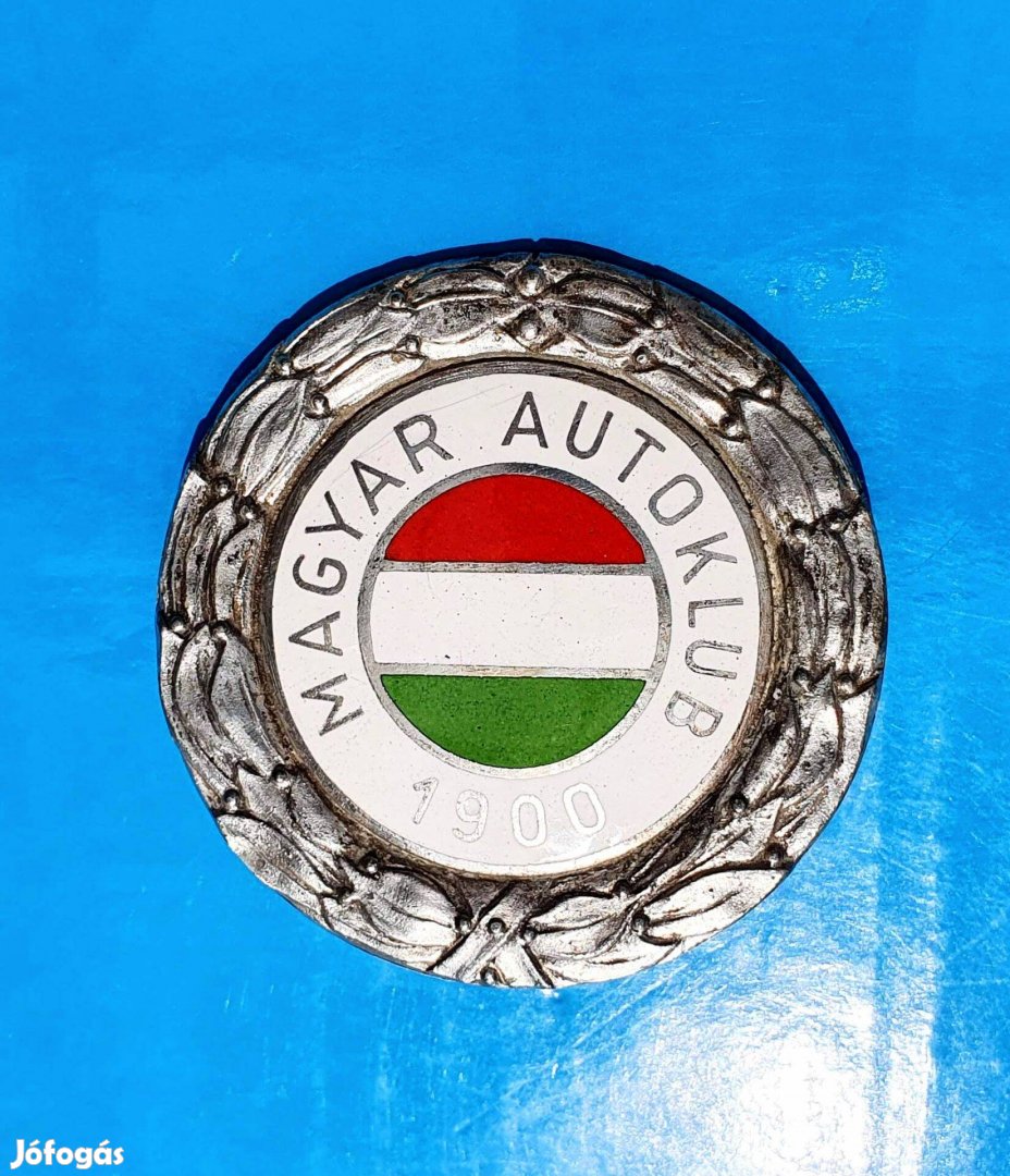Magyar Autóklub 1900 Gyönyörű Zománc Jelvény. RRR!