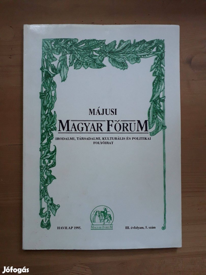Magyar Fórum folyóirat 1995. május lapszám, újság