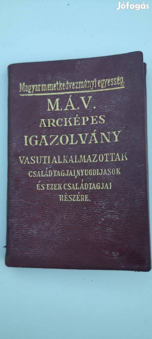 Magyar Királyi Államvasutak , vasúti igazolvány , 1935