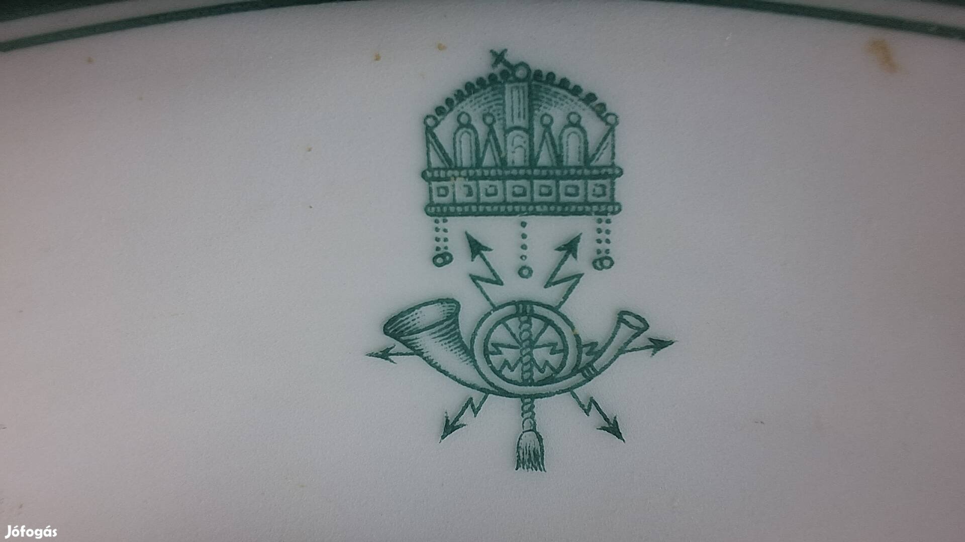 Magyar Királyi Posta porcelán kistányér.
