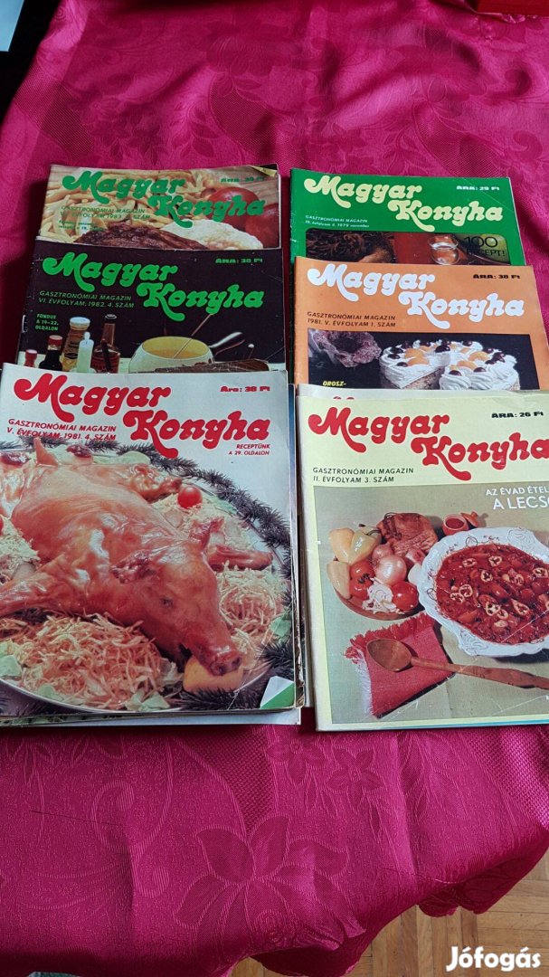 Magyar Konyha 1978-1981 évfolyam egyes számok