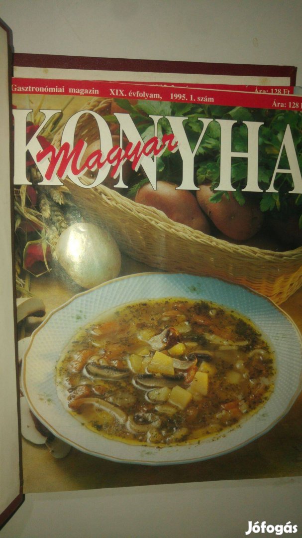 Magyar Konyha magazin (házi kötés, Magyar Törvénytár kötésben, 36 db)