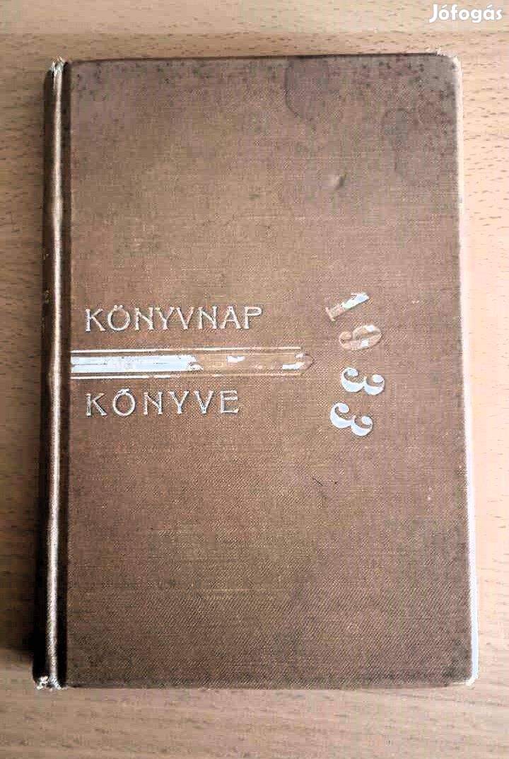 Magyar Könyvnap Könyve 1933 (3 mű egyben), jutalomkönyv címkével