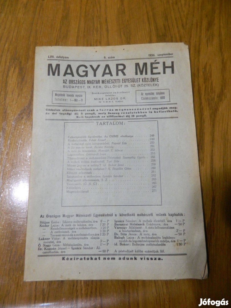 Magyar Méh 1936