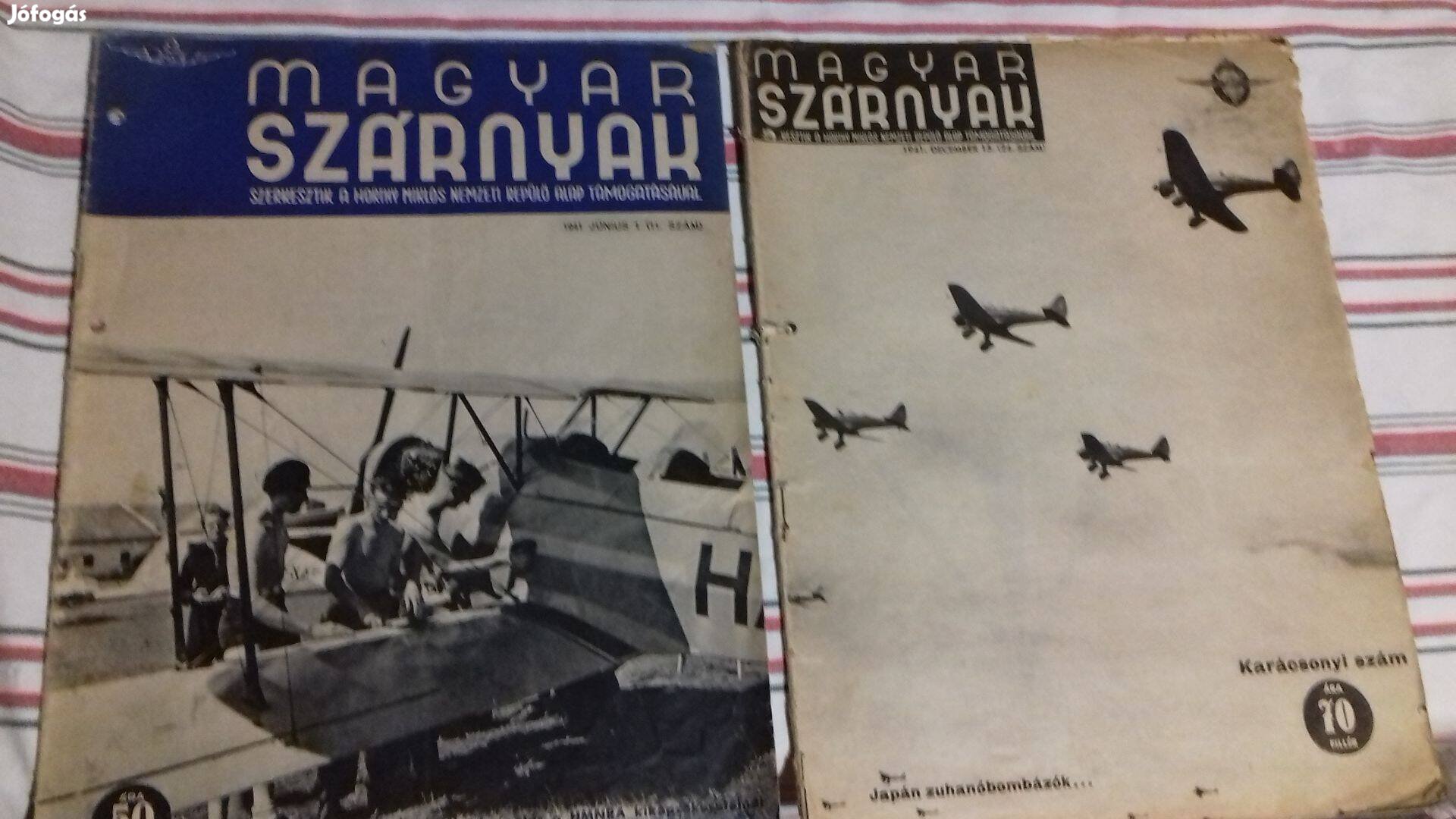 Magyar Szárnyak 2db háborús újság