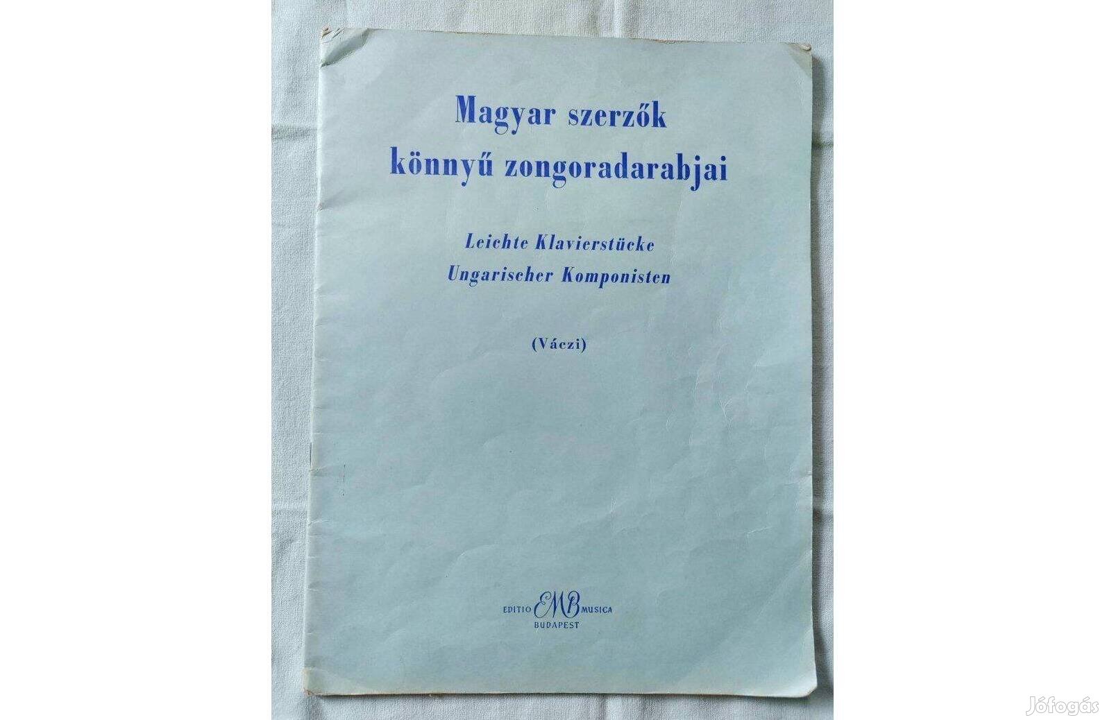 Magyar Szerzők Könnyű Zongoradarabjai- Váczi 1967