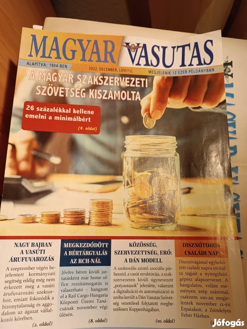 Magyar Vasútas lapok eladó