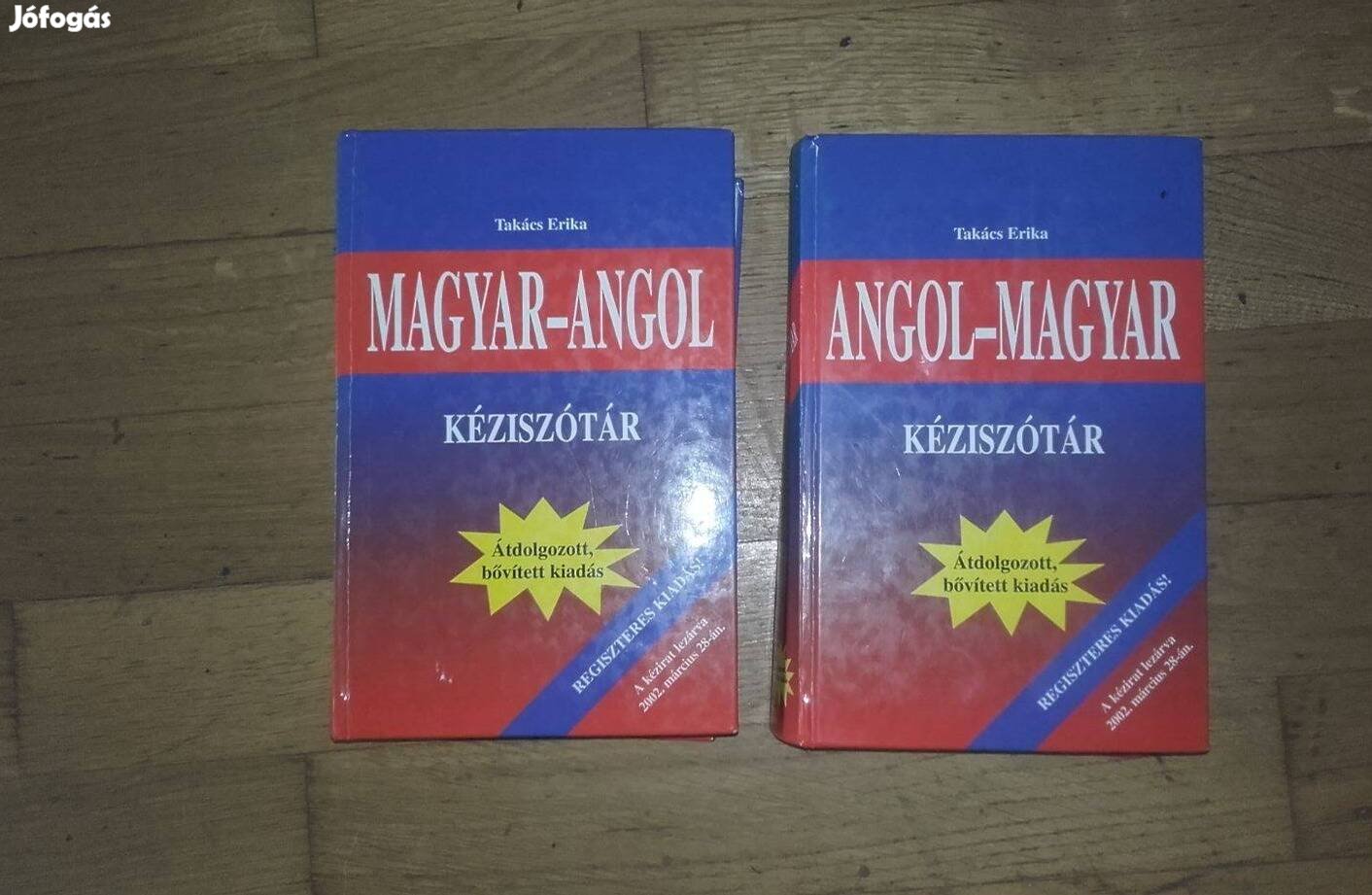 Magyar-angol, angol-magyar szótár egyben eladó