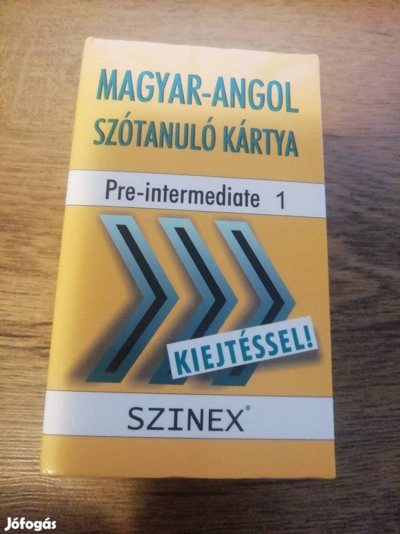 Magyar angol szótanuló kártya