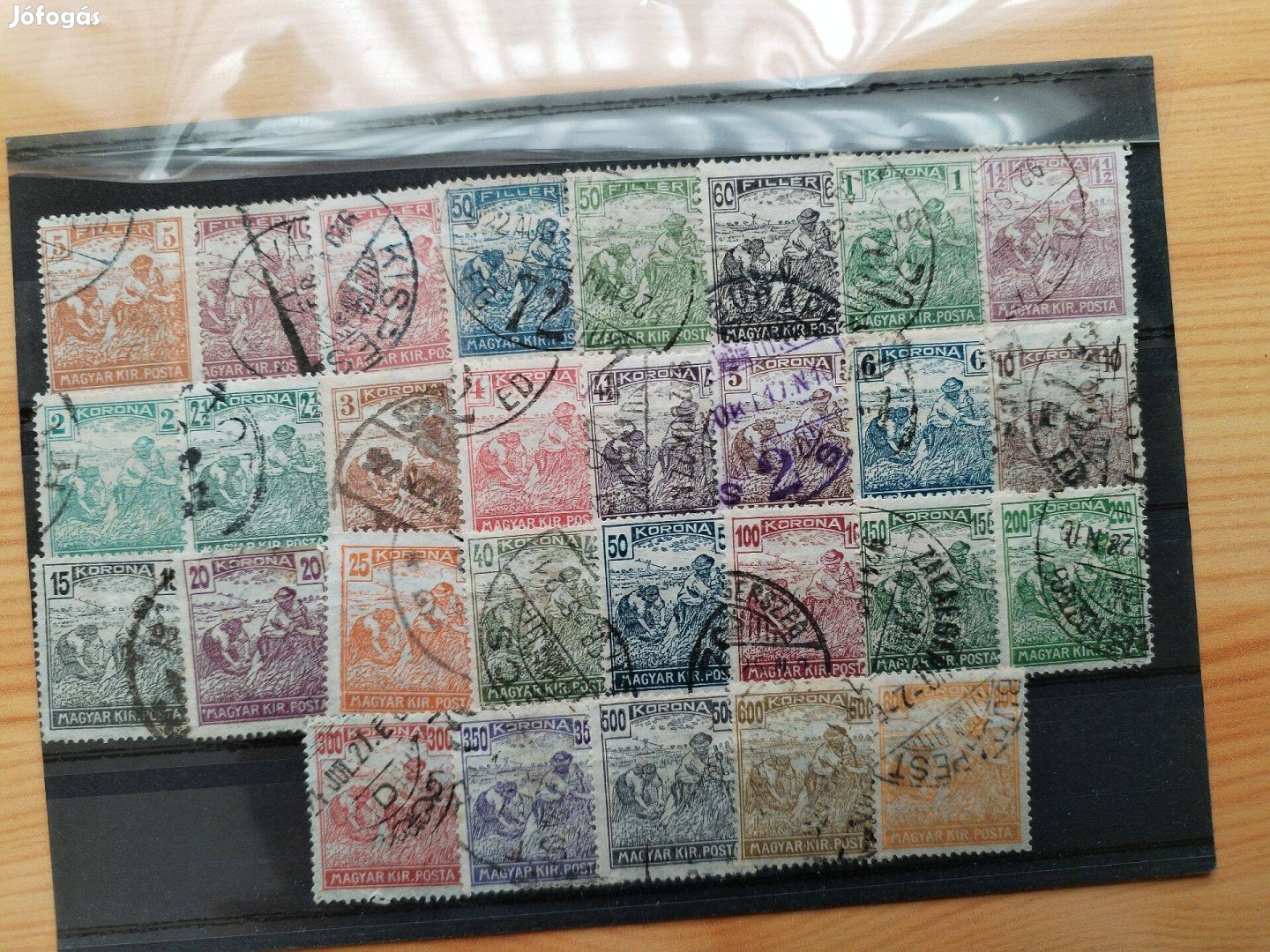 Magyar bélyegek a 20-as évekből Régi Aratós