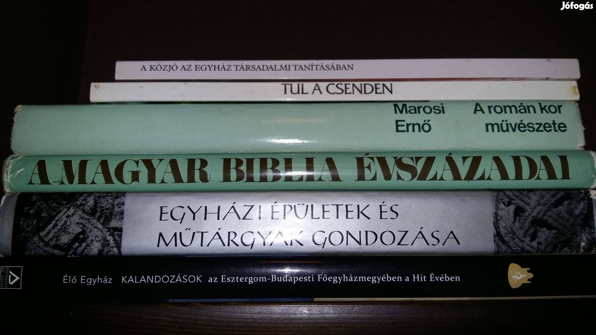 Magyar biblia Közjó Egyházi épületek Túl a csenden 6db könyv 1500 ft