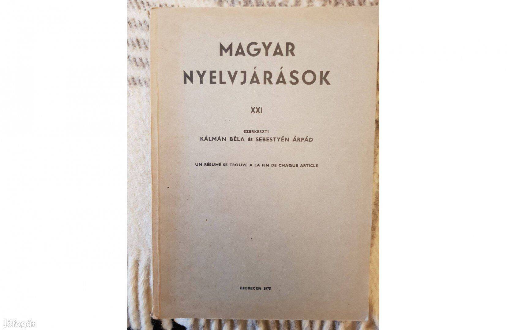 Magyar nyelvjárások. XXI, KLTE 1975 (egyetemi jegyzet)