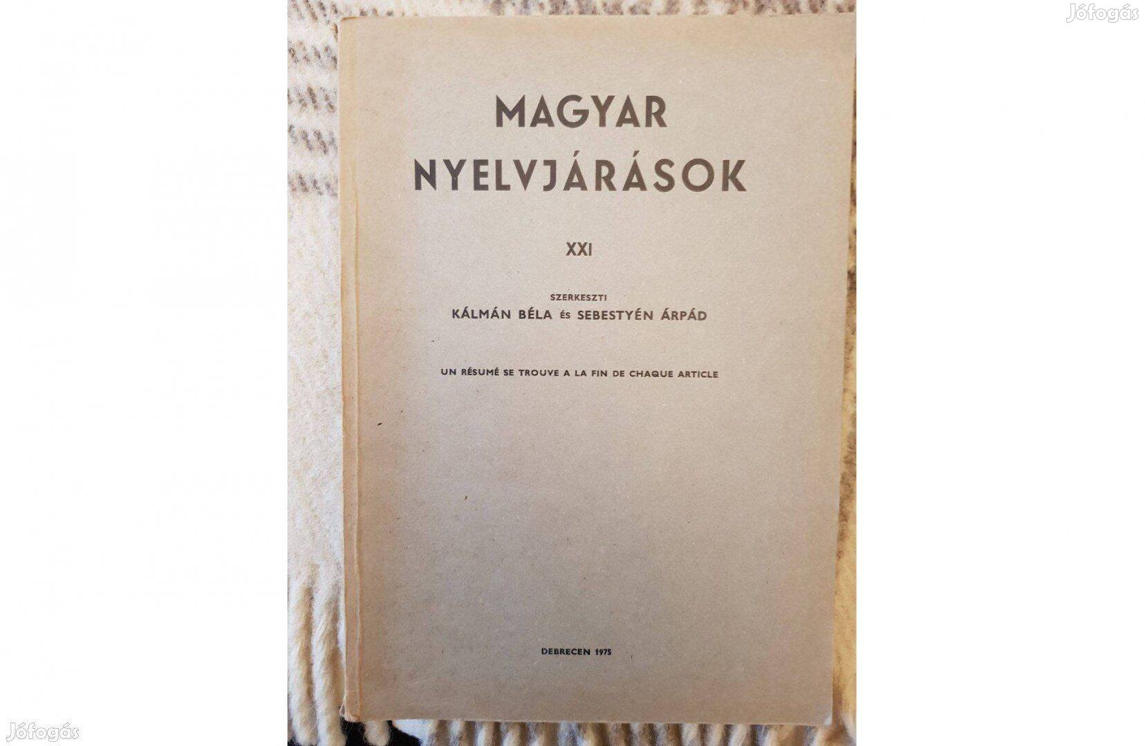 Magyar nyelvjárások. XXI, KLTE 1975 (egyetemi jegyzet)