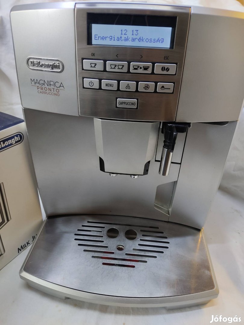 Magyar nyelvű Delonghi Cappuccino Pronto full automata kávéfőző