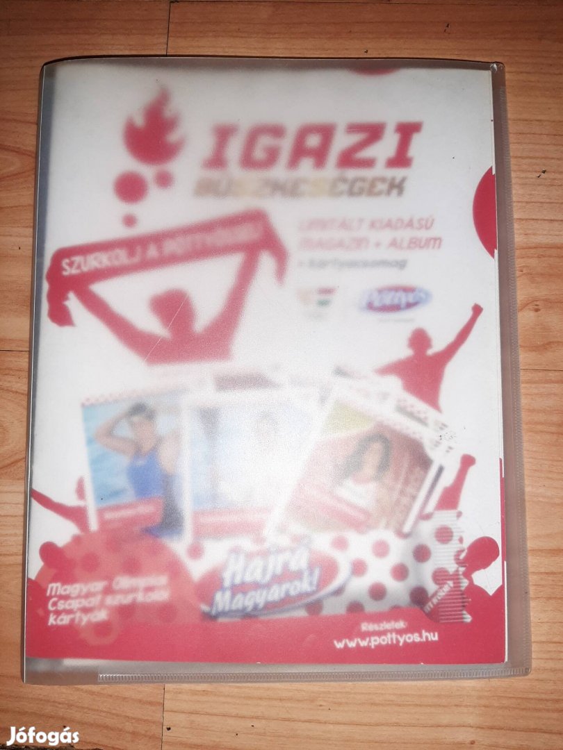 Magyar olimpiai csapat szurkolói kártyák albumban 