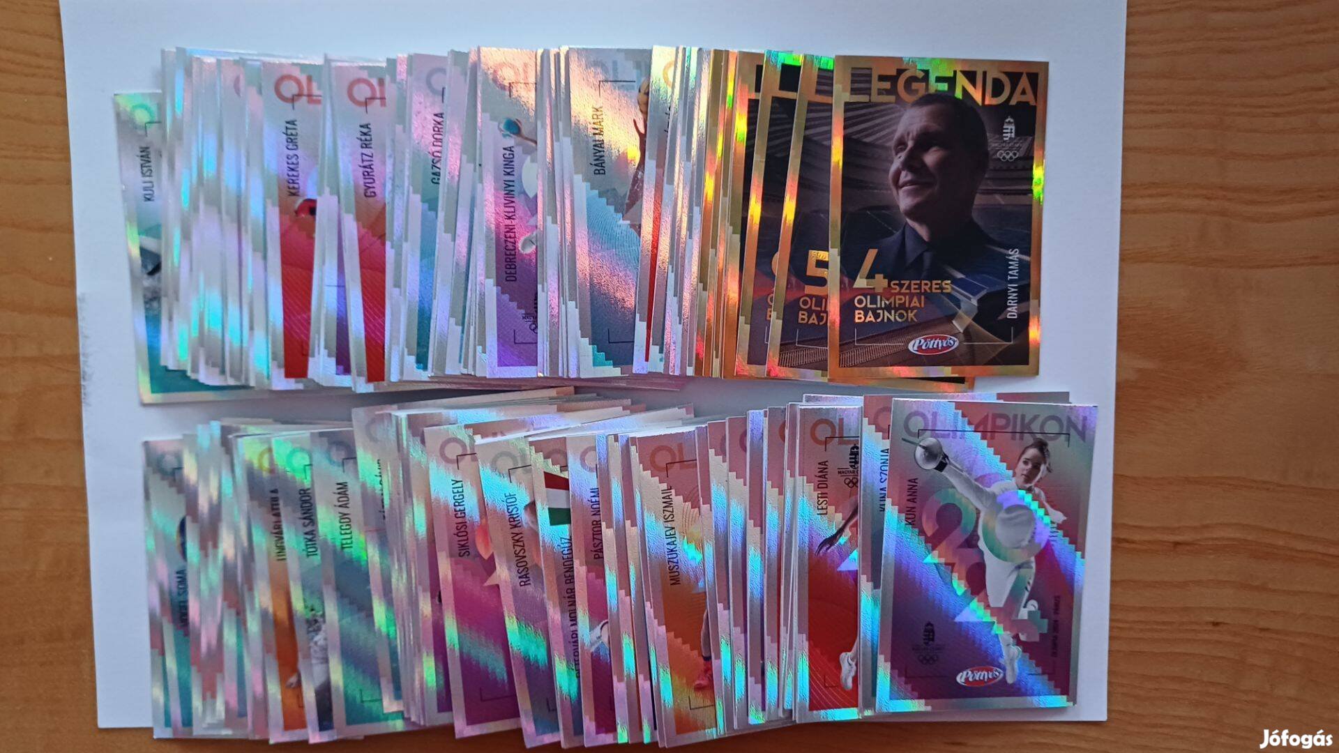 Magyar olimpiai kártyasor tartó