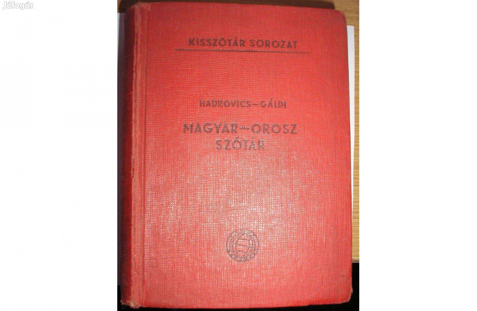 Magyar-orosz szótár ,1960-as kiadás , jó állapotúül