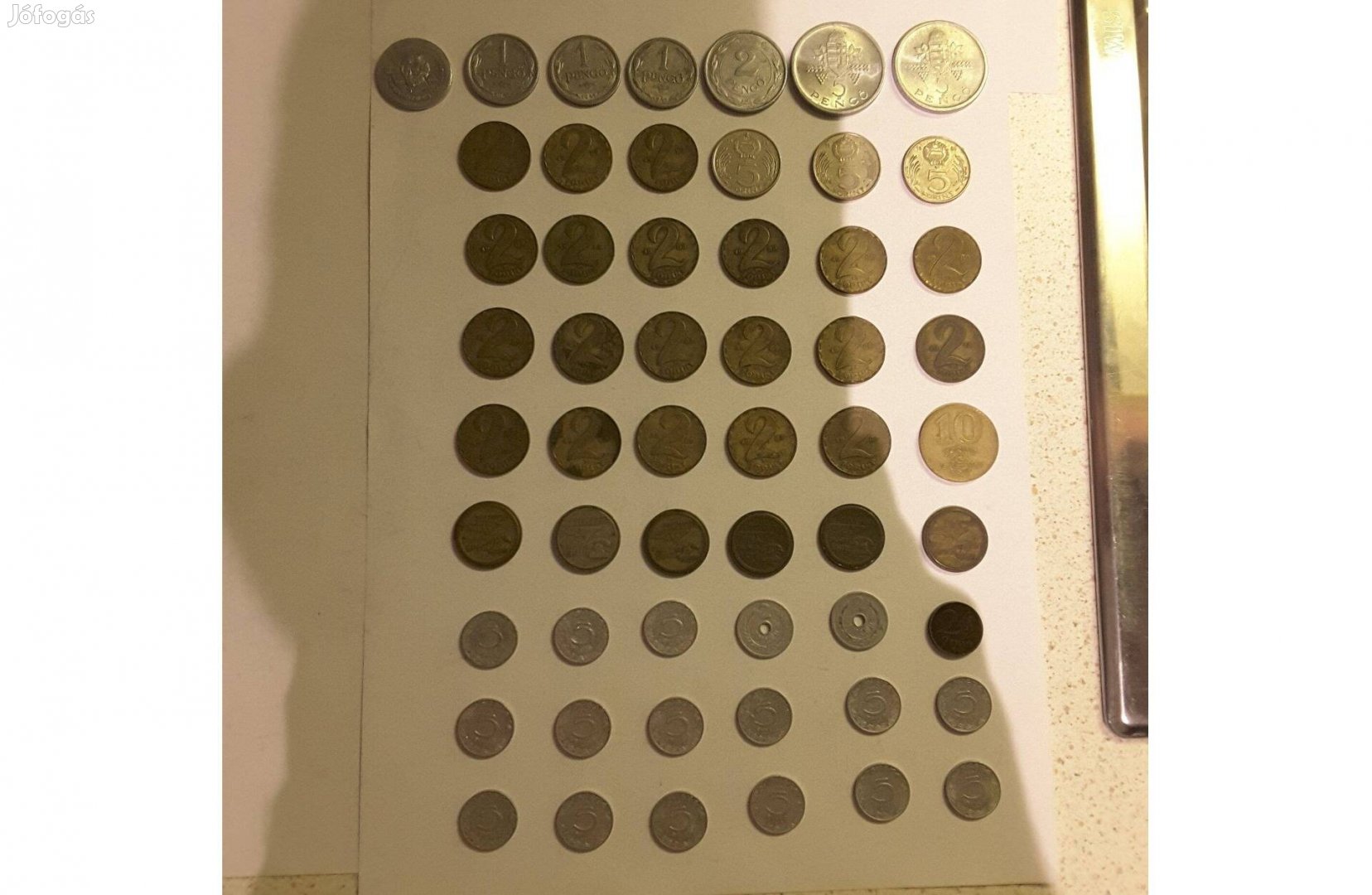 Magyar pénz pénzérme érme gyűjtemény egyben eladó 55 darab