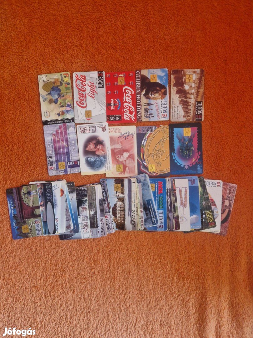 Magyar telefon kártyák 53db
