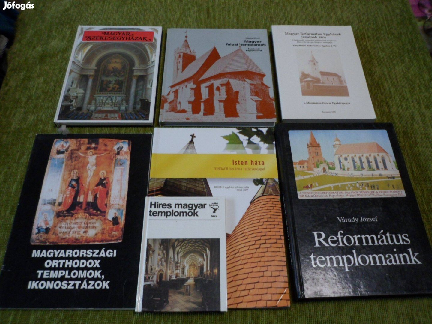 Magyar templomok könyvcsomag hét könyvből összeállítva: