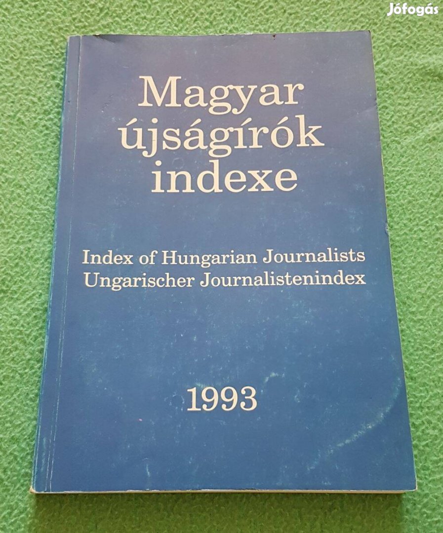 Magyar újságírók indexe könyv