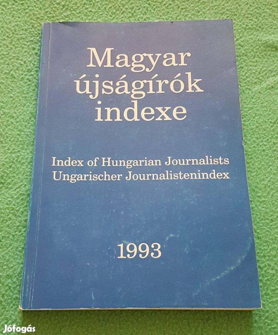 Magyar újságírók indexe könyv