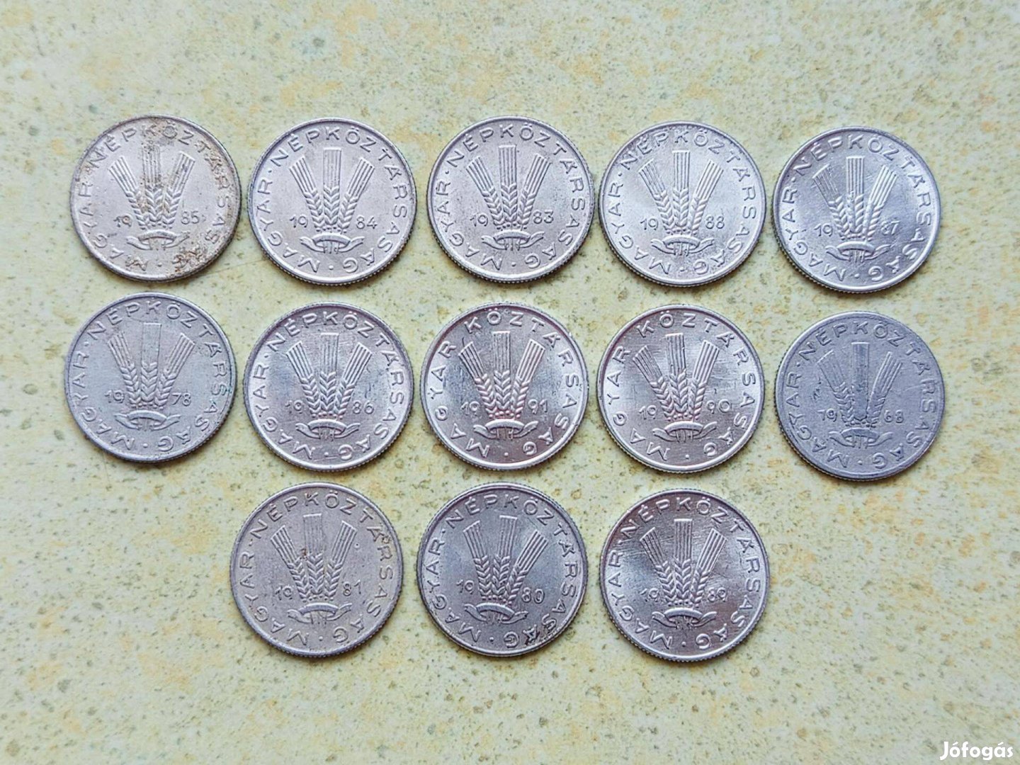 Magyarország 13 db Különböző Érme 20 Fillér 1968-1991