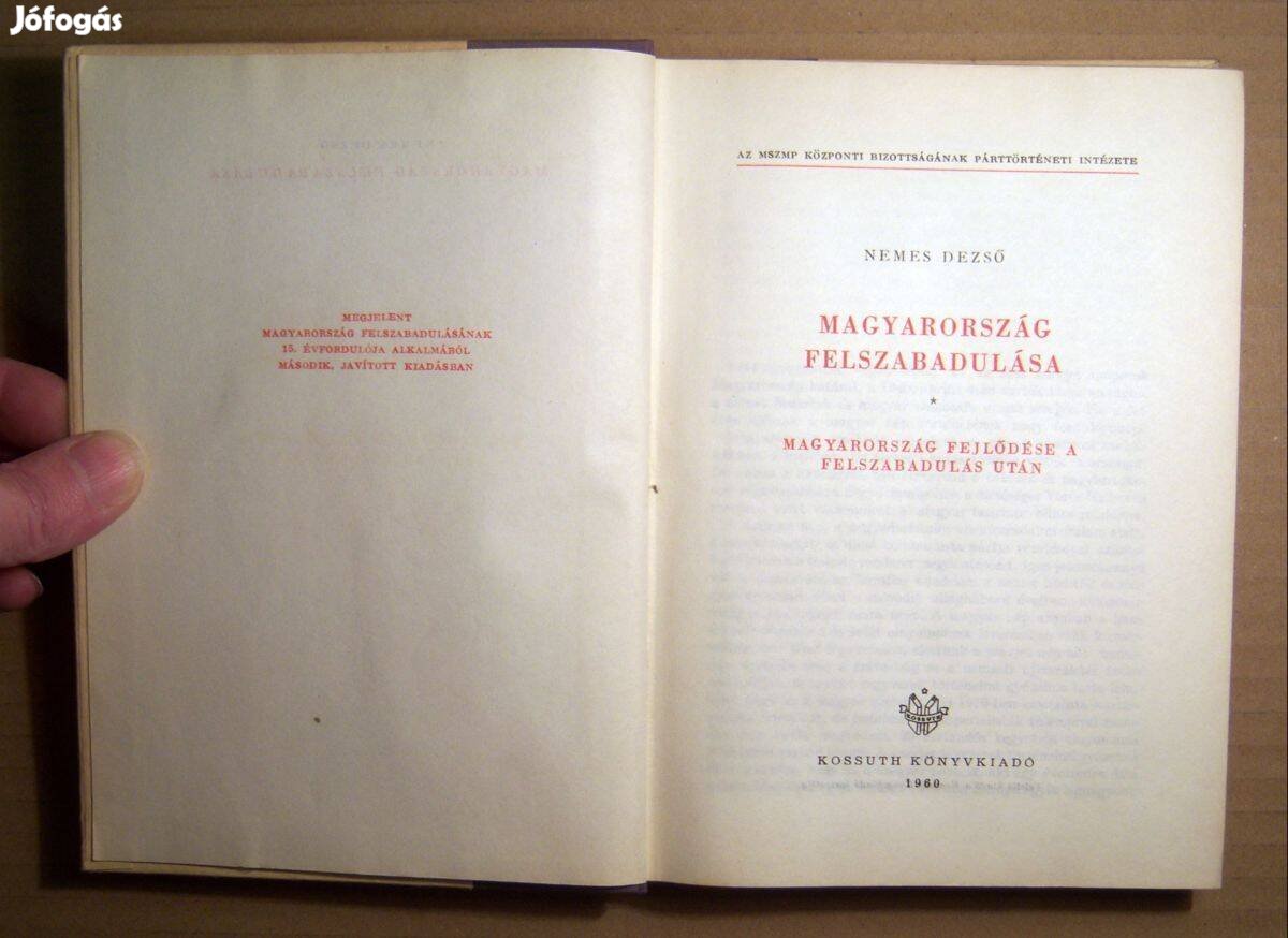 Magyarország Felszabadulása (Nemes Dezső) 1960 (8kép+tartalom)