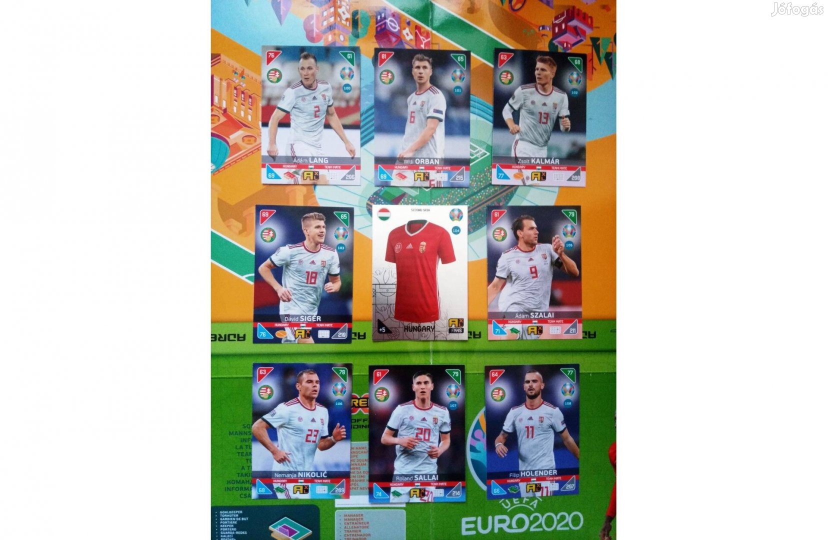 Magyarország kártyák Panini UEFA Euro 2020 kick off 2021