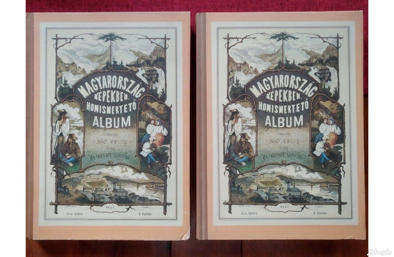 Magyarország képekben Honismertető album I-II.Reprint Sok