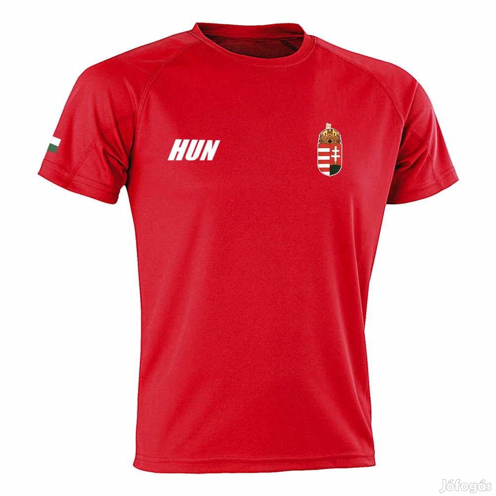 Magyarország mez felső szurkolói piros Hungary feliratos