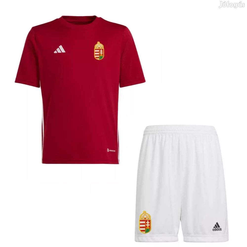 Magyarország mez garnitúra szurkolói Adidas gyerek piros felső kerek