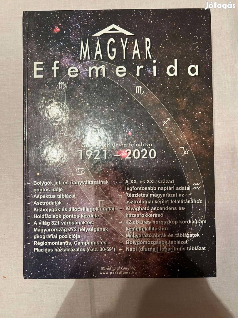 Magyat Efemerida könyv eladó