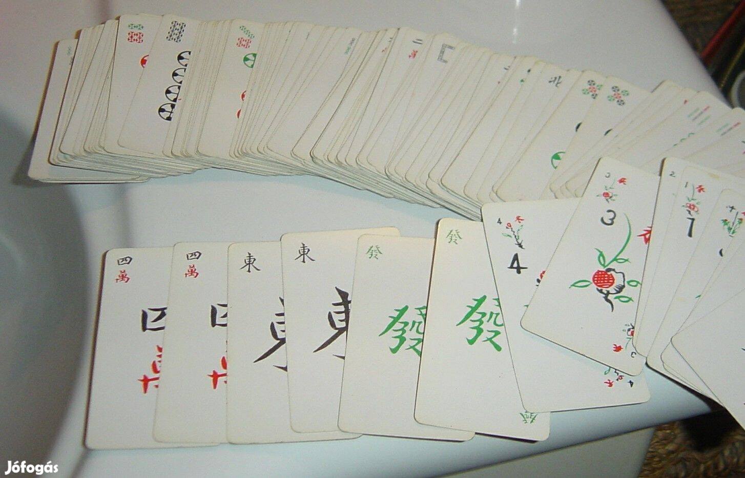 Mahjong kártya (eredeti) 120 lapos - gyűjteményből