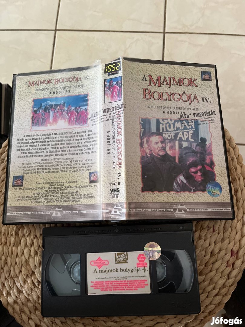 Majmok bolygója vhs m film