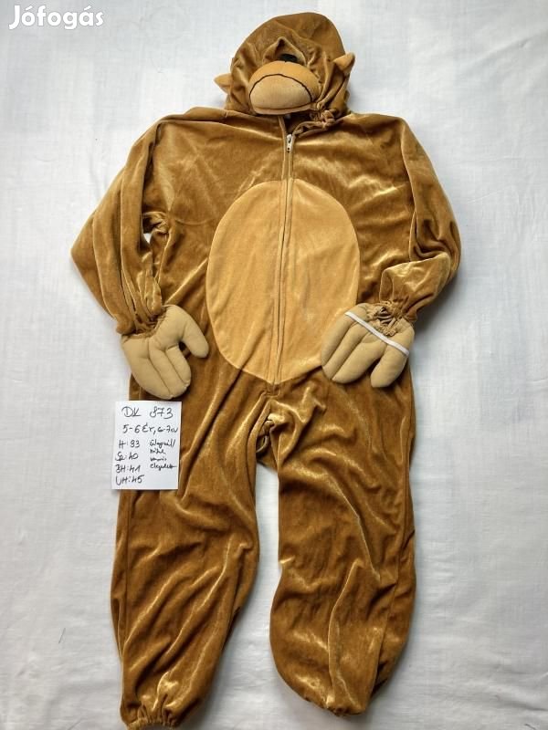 Majom jelmez, állat jelmez DK873