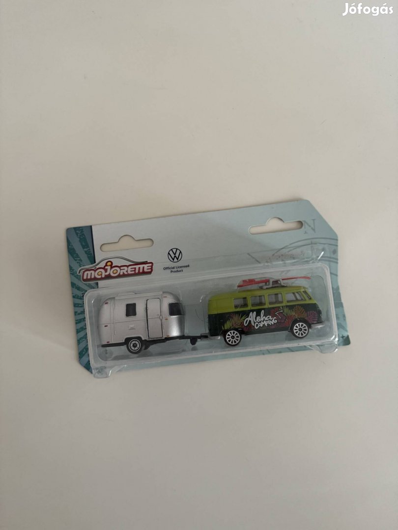 Majorette Volkswagen T1 + lakókocsi