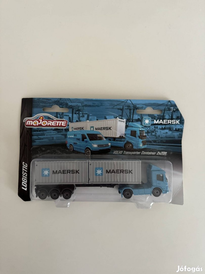 Majorette Volvo kamion + Maersk konténer