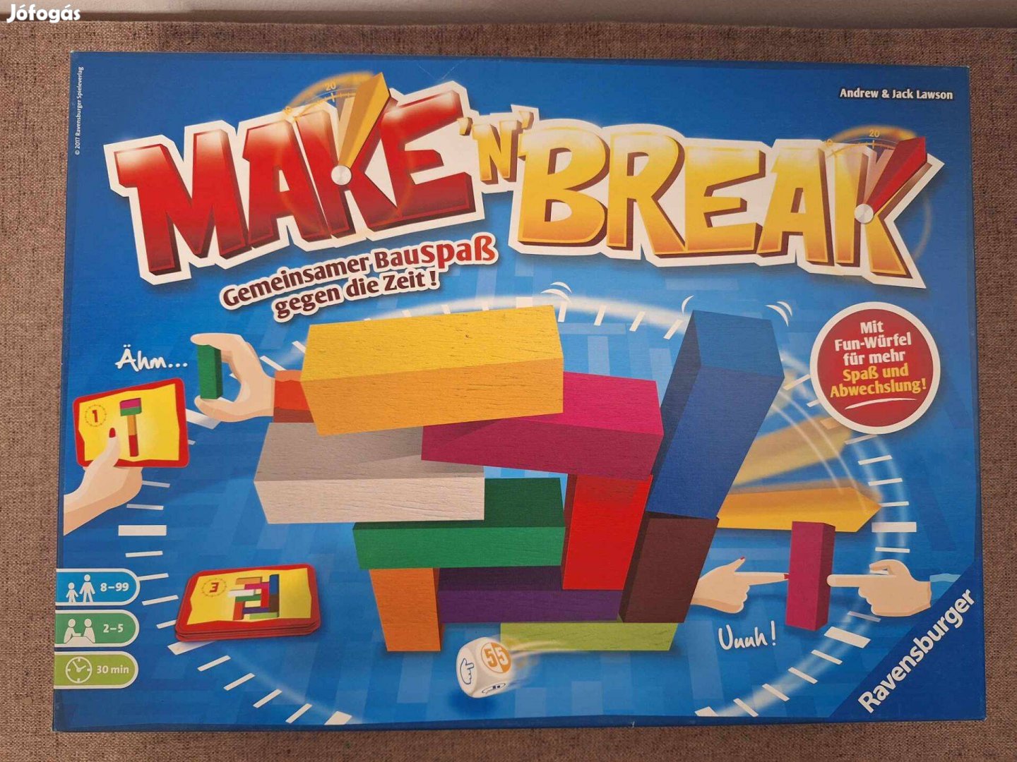 Make'n break társasjáték szórakoztató dobókockával
