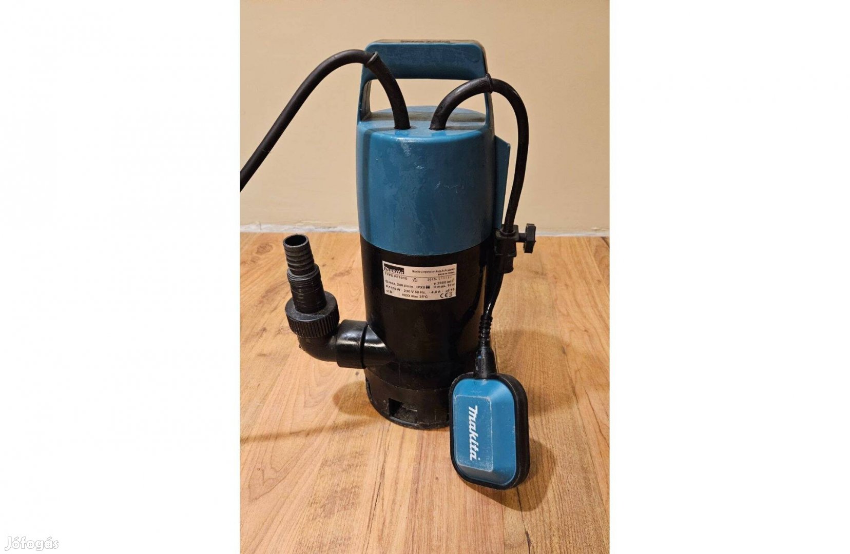 Makita 1100W elektromos szivattyú (240 l/min, 14.400 l/h)