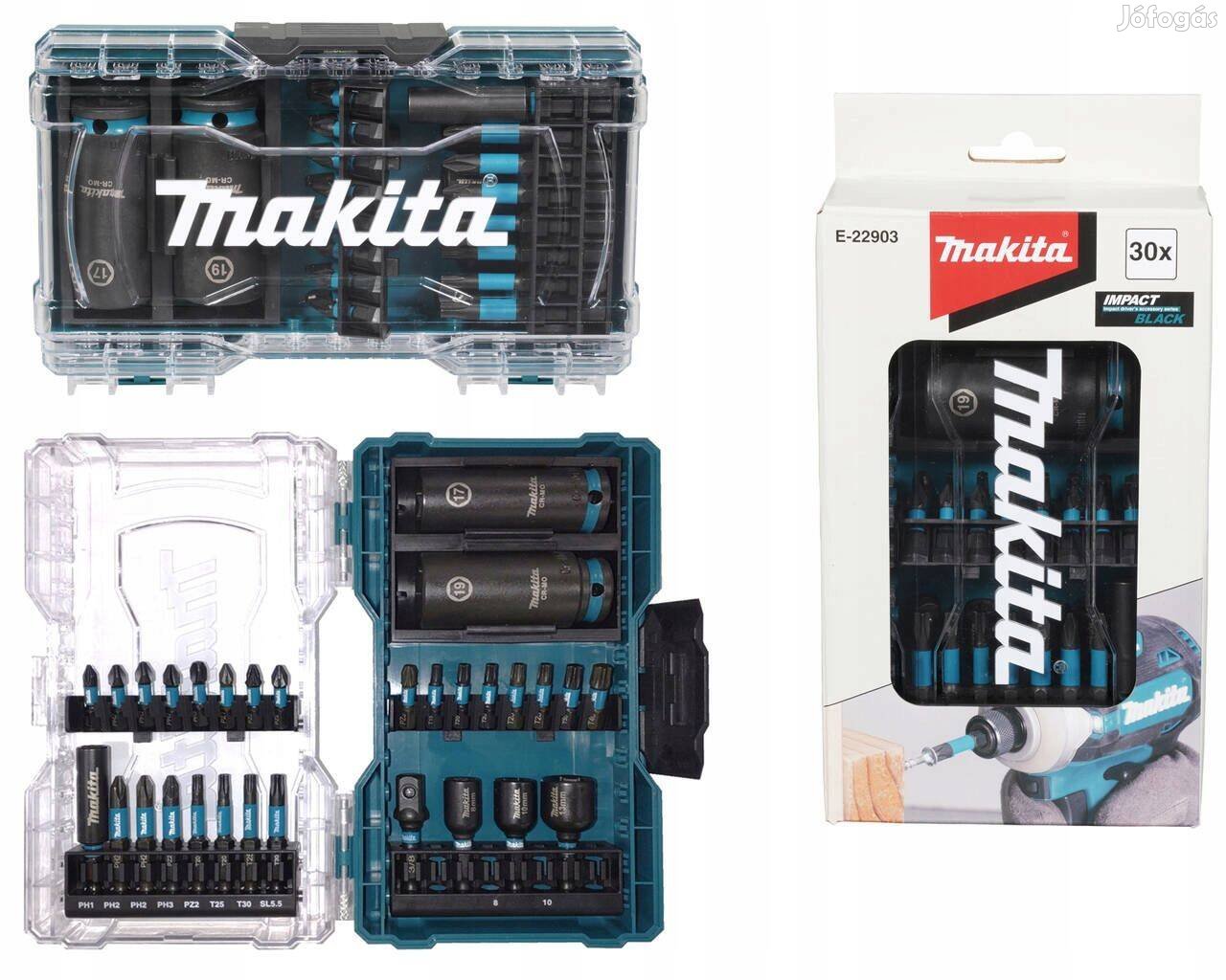 Makita 30db-os Bit és dugókulcskészlet E-22903