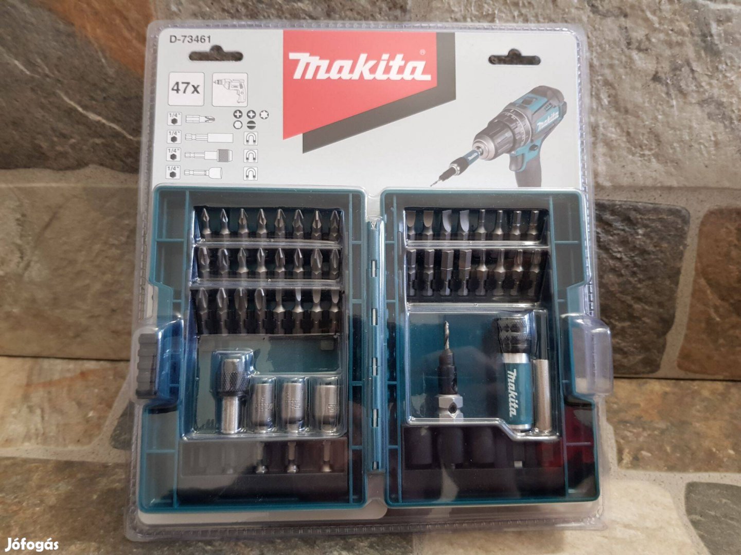 Makita 47 részes Bit + Előfúró + Dugókulcs Készlet bitkészlet