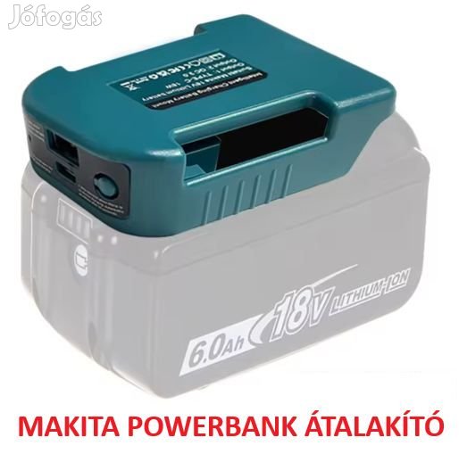 Makita Akkumulátorból USB és USB C Powerbank Telefontöltő (6023)