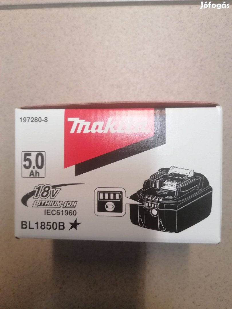 Makita BL1850B akku 18 V 5.0 Ah Új