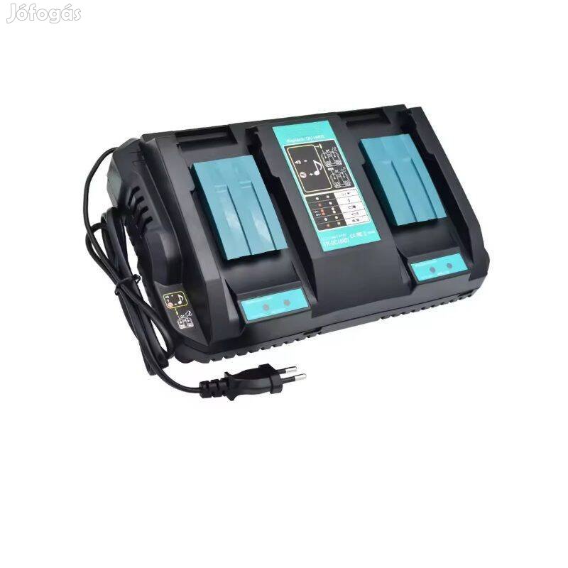 Makita DC18RD dupla gyorstöltő Lxt 14.4V-18V, 2db usb csatlakozóval