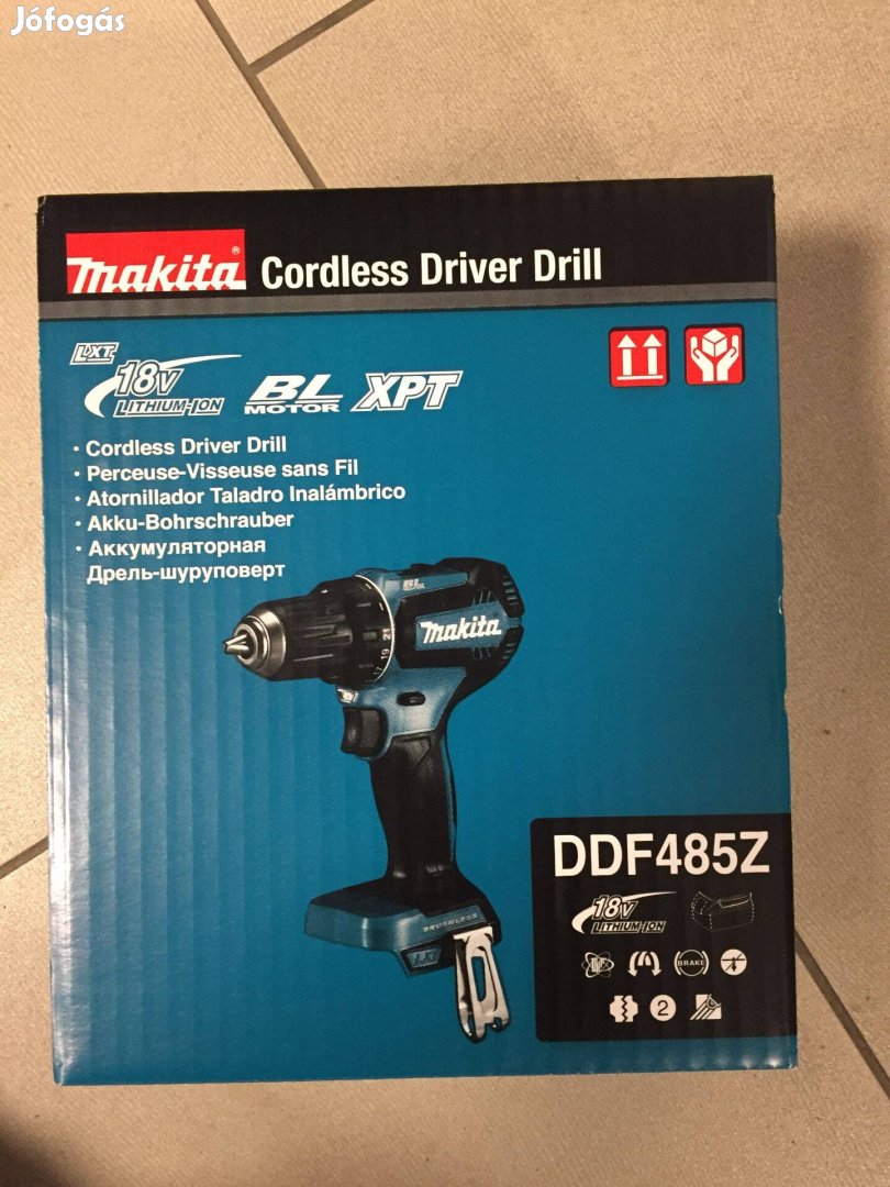 Makita DDF485Z Akkus fúró-csavarbehajtó 18V (akku-töltő nélkül)