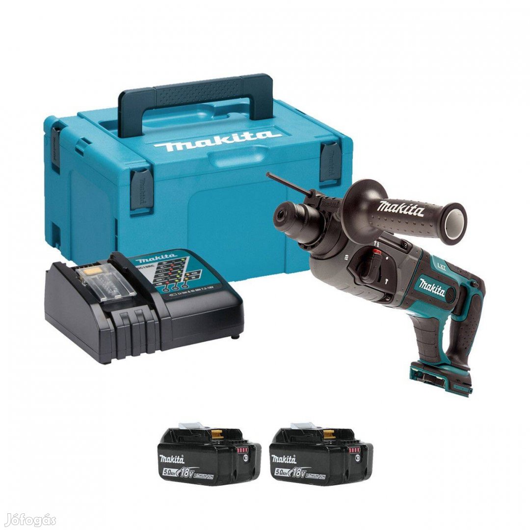 Makita DHR241RTJ Akkus fúró-vésőkalapács (18V/2x5.0Ah) Makpac koffer
