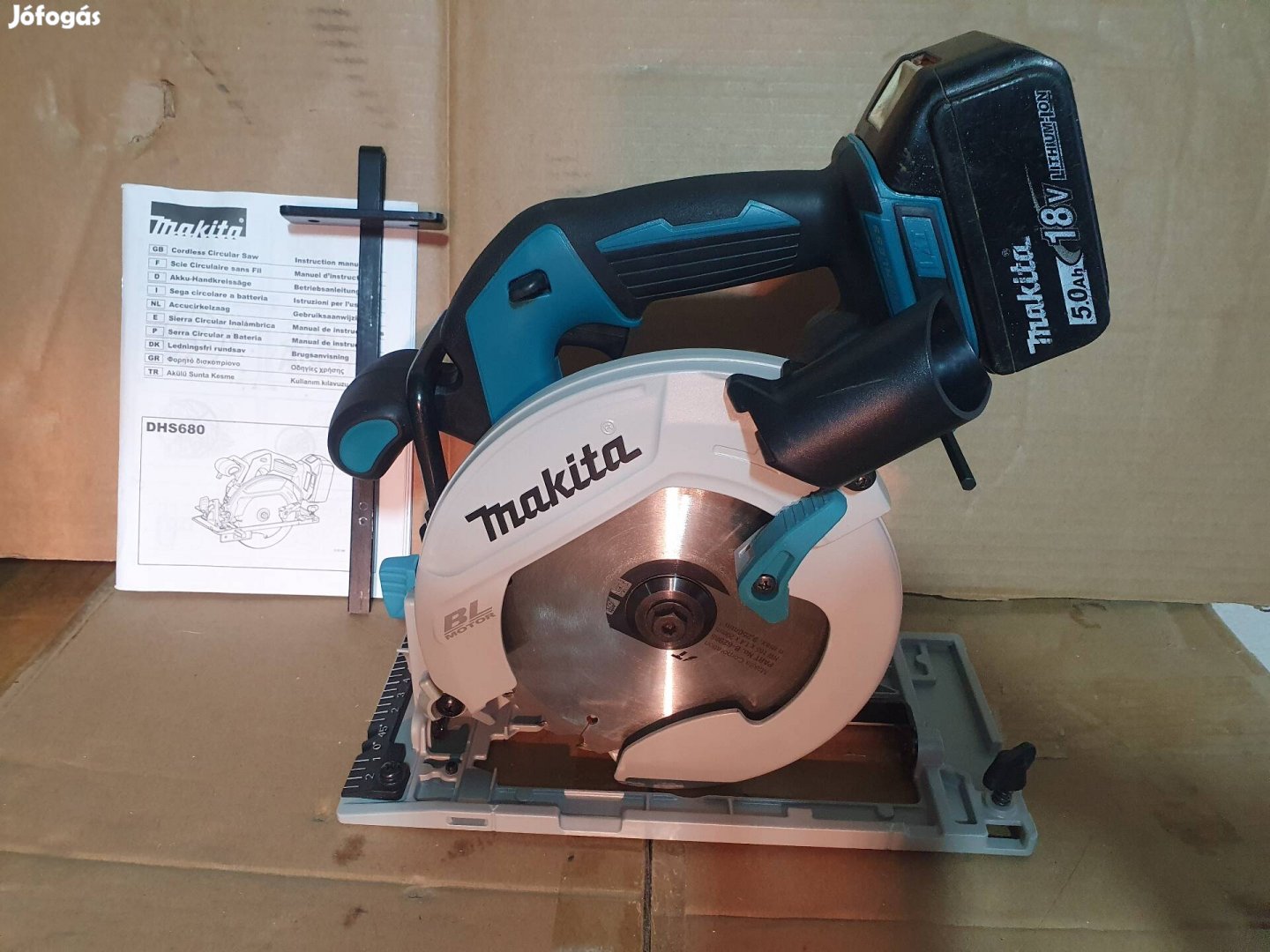 Makita DHS680Z akkus körfűrész 18 V 1x használt 