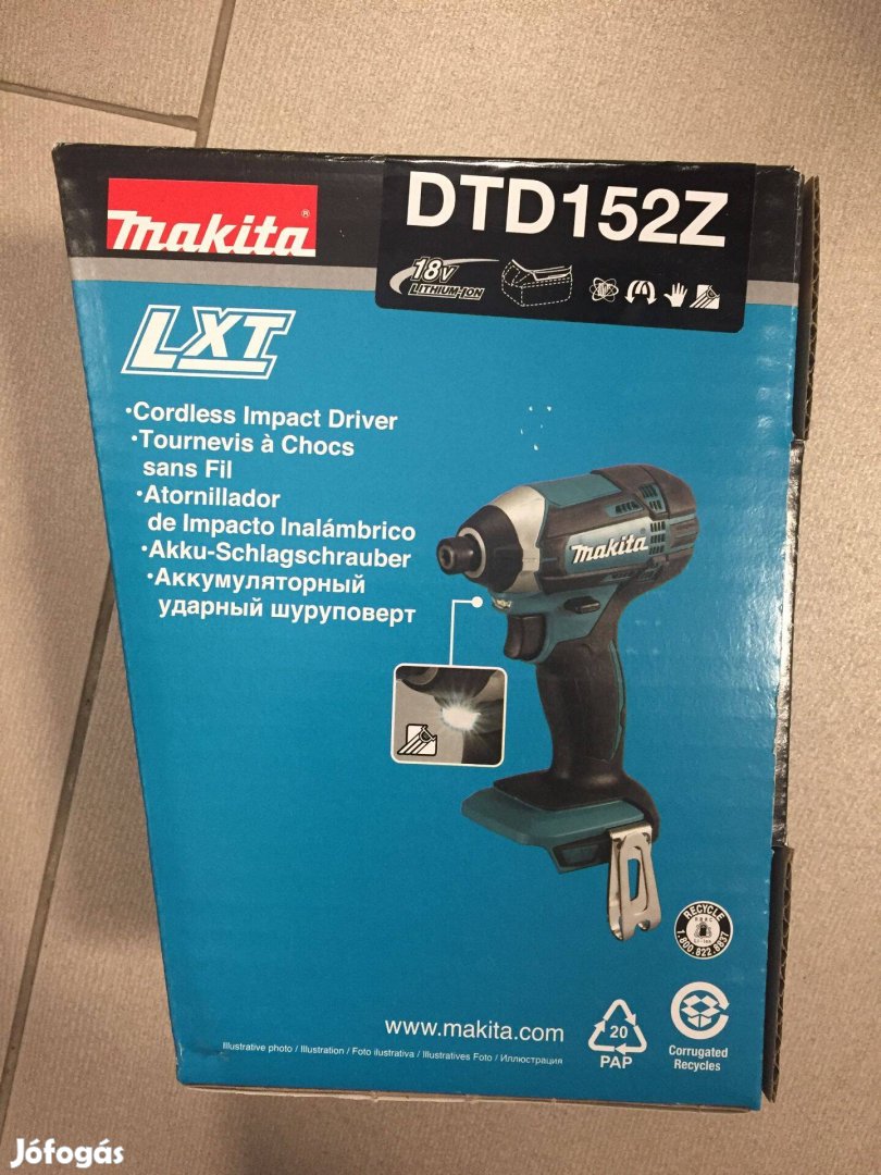 Makita DTD152Z Akkus ütvecsavarbehajtó 18V (Akku-töltő nélkül)