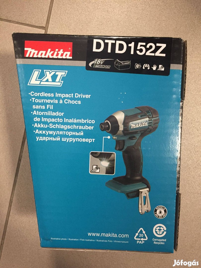 Makita DTD152Z Akkus ütvecsavarbehajtó 18V (Akku-töltő nélkül)